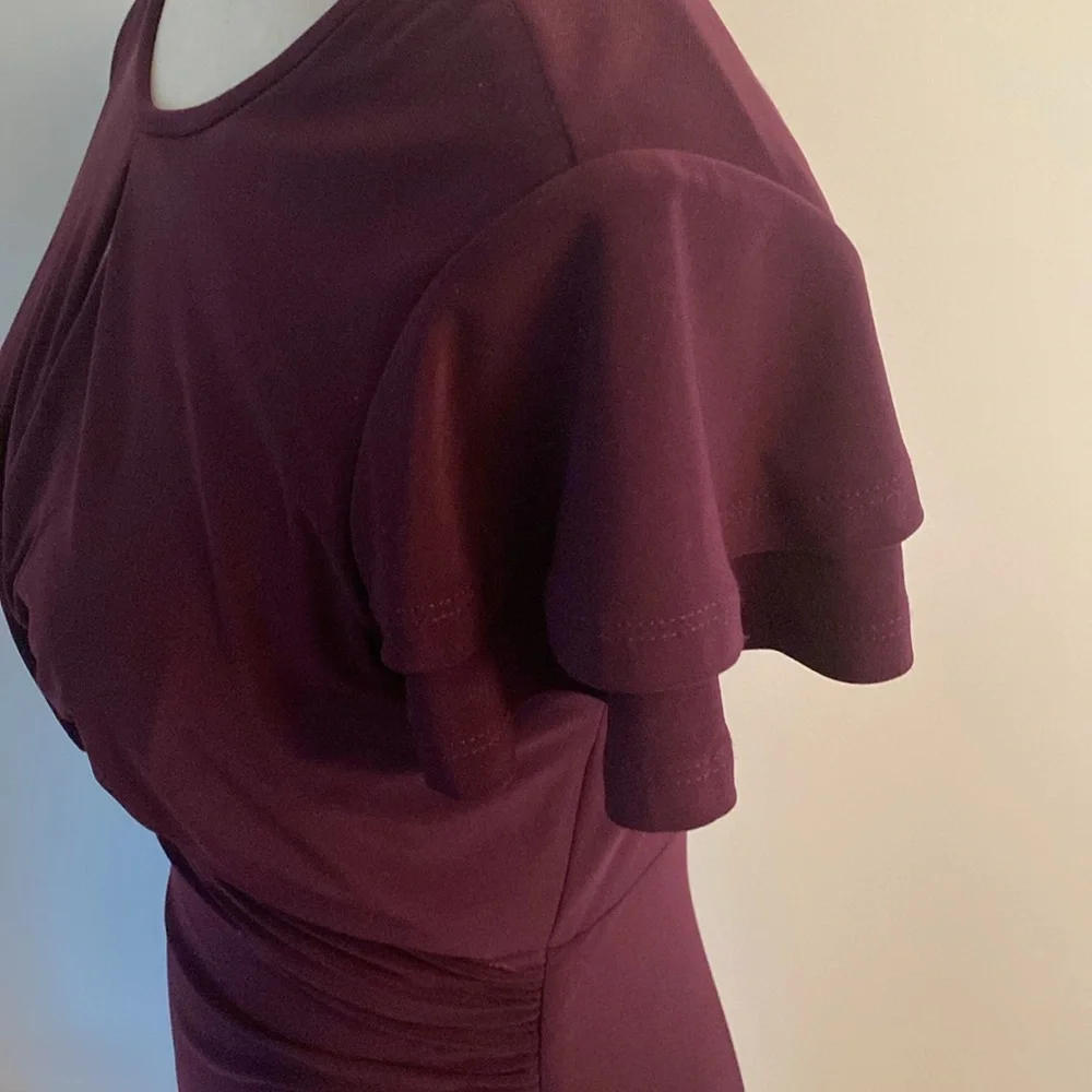 Ralph Lauren size 2 plum color excellent condition dress - Picture 4 of 9
